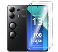 Fitudoos [2 Pièces] Verre Trempé pour Xiaomi Redmi Note 13 4G+[2 Pièces] Caméra Arrière Protecteur,Dureté 9H-sans Bulles d'air-Anti Rayures Film Protection écran.