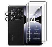 Fitudoos [2 Pièces] Verre Trempé pour Xiaomi Redmi Note 14 Pro 5G/Poco X7 5G + [1 Pièces] Caméra Arrière Protecteur,Dureté 9H-sans Bulles d'air-Anti Rayures Film Protection écran.