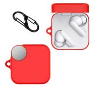 Fitudoos Compatible avec CMF Nothing Buds Pro 2 Coque - Coque de Protection,Témoin LED Visible,en Silicone Coque Protection Antichoc.(Rouge)