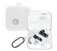 Fitudoos Compatible avec Nothing Ear (3) Coque,Témoin LED Visible,en TPU Coque Protection Antichoc,avec Porte-clés.(Transparent)