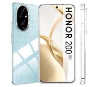 Fitudoos Coque en Silicone Compatible avec Honor 200 5G,Liquid Silicone Coque, Anti-Chocs,Transparent.