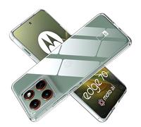 Fitudoos Coque en Silicone Compatible avec Moto Edge 70,Liquid Silicone Coque, Anti-Chocs,Transparent.