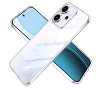 Fitudoos Coque en Silicone Compatible avec Oppo Reno 14 5G, Liquid Silicone Coque, Anti-Chocs,Transparent.