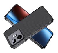 Fitudoos Coque en Silicone Compatible avec Realme GT 7/Realme GT 7T,Anti-Rayures, Antichoc Etui Housse Mince,Texture Fibre de Carbone Protection Coque avec Realme GT 7/Realme GT 7T,Noir.