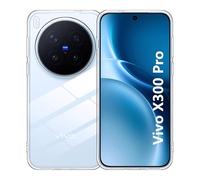 Fitudoos Coque en Silicone Compatible avec Vivo X300 Pro, Liquid Silicone Coque, Anti-Chocs,Transparent.