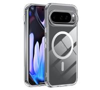 Fitudoos Coque pour Google Pixel 10/10 Pro, Compatible MagSafe, Protección Grado Militar, Hautement Transparent et résistant, Anti-jaunissement, Anti-Graisse et Anti-Rayures Coque -Transparent