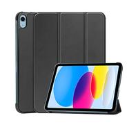 Fitudoos Coque pour iPad 10ème Génération 10.9 Pouces 2022,Smart Case Cover Housse Etui de Protection Ultra Slim Housse Étui avec Fonction Support,Noir