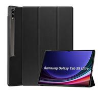 Fitudoos Coque pour Samsung Galaxy Tab S9 Ultra,Smart Case Cover Housse Etui de Protection Ultra Slim Housse Étui avec Fonction Support,Noir
