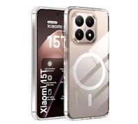 Fitudoos Coque pour Xiaomi 15T, Compatible MagSafe, Protección Grado Militar, Hautement Transparent et résistant, Anti-jaunissement, Anti-Graisse et Anti-Rayures Coque -Transparent