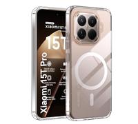 Fitudoos Coque pour Xiaomi 15T Pro, Compatible MagSafe, Protección Grado Militar, Hautement Transparent et résistant, Anti-jaunissement, Anti-Graisse et Anti-Rayures Coque -Transparent