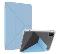 Fitudoos Origami Coque pour Xiaomi Redmi Pad 2 (Ne s'applique Pas à la Version 4G), avec Porte-Stylet, Plusieurs Angles de Support, Étui Housse Acrylique Transparent Mince Anti-Flexion -Bleu