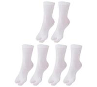 Fituenly 3 Paires De Chaussettes Tabi Chaussettes À Deux Orteils Chaussettes Japonaises À Bout Fendu Chaussettes Japonaises Geta en Coton Unisexe Couleur Unie Chaussettes À Deux Orteils Confortables