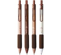 Fituenly 4pcs Coffee Soft Bread Grip Gel Pen Set 0,5 Mm Ballpoint Black Color Ink pour Les Fournitures D'écrivain