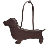 Fituenly À Bandoulière en Forme De Chien De Dessin Animé, Design Unique De Teckel, sous Les Bras, À Main en Cuir PU