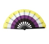 Fituenly Accessoires Gay Pride Éventail De Fierté Éventails À Main Arc-en-Ciel Éventail Pliable Gay Pride pour Femmes Hommes LGBT Tissu Coloré À Main pour Décorations De Fête De Fierté