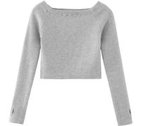 Fituenly Cache-cœur de Danse Ballet, Pull en Tricot, Pull en Tricot pour Enfants, Manches Longues, Haut Thermique tricoté pour la Danse, pour Les Filles.