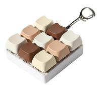 Fituenly Clavier Anti-Stress, Jouet De Décompression pour Clavier À 9 Touches, Clavier Anti-Stress Coloré, Porte-clés Anti-Stress Amusant, Anneau De Décompression Portable pour Les Doigts