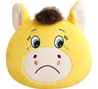 Fituenly Décorations en Peluche Représentant Un Cheval pour L'année 2026, Coussin Décoratif avec Un Cheval Qui Pleure, Cadeau pour Le Nouvel an Chinois (Lunaire Lunaire)