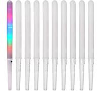 Fituenly Lot de 10 Bâtons De Barbe À Papa Lumineux À LED, Cônes De Barbe À Papa Réutilisables, Bâtons Colorés pour De Machines À Barbe À Papa