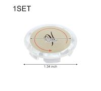 Fituenly Lot De 2 Boutons Indicateurs Chaud/froid Pour Robinet D'évier, Caches Pour Poignée De Mitigeur De Lavabo De Cuisine/salle De Bain