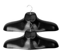 Fituenly Lot De 2 Cintres en Plastique Extra Épais, Larges Épaules, pour Adulte, Mannequin Masculin, Cintre Standard pour Vêtements, pour Usage Quotidien