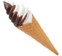 Fituenly Lot De 2 Cornets De Glace en Résine, Accessoires De Présentation pour Décoration De Boutiques, Photographie Simulation D'échantillons Alimentaires.