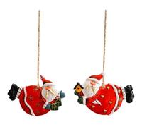 Fituenly Lot De 2 Pendentifs De Noël À Suspendre Au Sapin Ou À Voiture, pour Une Décoration Intérieure Festive d'hiver.