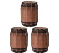 Fituenly Lot de 3 décorations de fête Western Cowboy, tonneau à vin, décorations de fête Pirate, Grand tonneau à vin en Carton, décoration en Carton du Far West, Accessoires de décoration Western