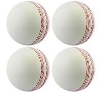 Fituenly Lot De 4 Balles De Cricket Souples avec Coutures Cousues À Main pour Les Âges pour L'entraînement, Le Coaching, Pratique D'excellentes Compétences De Rebond