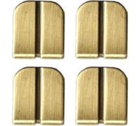 Fituenly Lot De 4 Embouts De Cordon en Fer pour Coins De Livres, Protections De Bords À Clip Antiques pour Carnets, Albums Photo Vintage, Accessoires Décoratifs