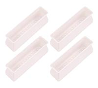 Fituenly Lot De 4 Protections De Sol Rectangulaires en Silicone pour Pieds De Chaise, Couvre-Pieds De Chaise, Protège-Pieds De Meubles, Couvre-Pieds De Table pour Éviter Les Rayures Au Sol