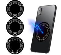 Fituenly Lot De 4 Ventouses Magnétiques pour Refroidisseur De Téléphone, Plaque en Acier Thermoconducteur De 2,36 Pouces avec Adhésif, Compatible avec Les Refroidisseurs De Téléphone Magnétiques