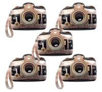 Fituenly Lot De 5 Ballons en Mylar en Forme D'appareil Photo, Parfaits pour des Accessoires Photo, des Fêtes sur Le Thème du Nouvel an, des Réseaux Sociaux, des Anniversaires, De Noël des Mariages.