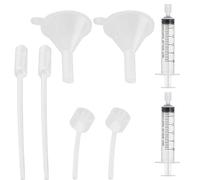 Fituenly Outil de Distribution de Parfum 8pcs/Ensemble Seringue de Diffuseur en Plastique Paille de Pipette Entonnoir Echelle Seringue à Parfum Outil de Recharge Cosmétique