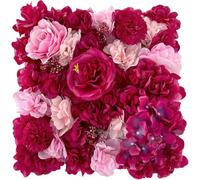 Fituenly Panneaux Muraux De Fleurs 3D Rose Floral Mur Décoratif Fleur Mur Fond pour Mariage Décoration De Maison Fond Boutique Fête Photo Arrangement