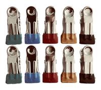 Fituenly Pince de Couture en Cuir, Lot de 10 Pinces en Acier Inoxydable pour Fixer Le Cuir sans Laisser de Trace, Outil pour Travailler Le Cuir à la Main