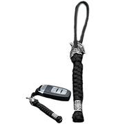 Fituenly Porte-clés avec Lanière en Perles Rune, Corde Paracorde De Survie en Plein Air, Bijoux Faits À Main pour Clé De Voiture, Couteau, 1 Pièce