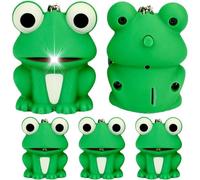 Fituenly Porte-clés en Forme de Grenouille avec éclairage LED et Son Rigolo, Cadeau Amusant.