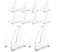 Fituenly Présentoir en Acrylique Support d'Affichage de Pièces de Monnaie Petit Support pour Capsule de Pièce de Collection Médaille de Défi Porte-Cartes de Jeu