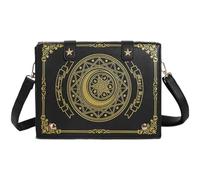 Fituenly Sacs À Main Vintage Esthétiques Harajuku, Sacs À Main De Créateur De Luxe, Sacs Fourre-Tout Messager pour Femmes Y2k, À Bandoulière Noir Gothique Coréen