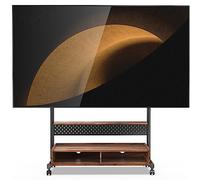 FITUEYES Support TV roulettes pour Ecran de 70 à 100 Pouces Meuble TV avec Support Hauteur Réglable 1353 mm-1553 mm pour la Maison et Le Bureau Max. VESA 850x600 mm jusqu'à 80 kg