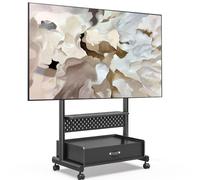 FITUEYES Support TV roulettes pour Téléviseurs de 40 à 85 Pouces,Meuble TV avec Support 7 Réglages de Hauteur 1036-1406 MM jusqu'à 60 kg Max. VESA 600x400 mm