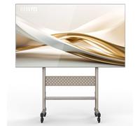 FITUEYES Support TV roulettes pour Téléviseurs de 40 à 85 Pouces Meuble TV sur roulettes Hauteur Réglable jusqu'à 60 kg,Max. VESA 600x400mm