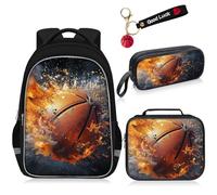 Fitvc Sac à dos pour garçons, sac à dos pour l'école primaire, Sac à dos de basket-ball 02-by
