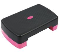 Fitvids Step Up Step Up Plateforme d'entraînement d'aérobic de 45,7 cm avec 2 rehausseurs, plate-forme d'entraînement légère et portable, hauteur réglable de 8,1 cm à 14 cm pour salle de sport à