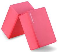 Signature Fitness BalanceFrom GoYoga Lot de 2 Blocs de Yoga Haute densité, 22,9 x 15,2 x 10,2 cm chacun Mixte, Rouge