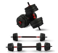 Fitvids Ensemble d'haltères et haltères multifonctions portables changeables avec poids réglables, ensembles de 18,1 kg ou 27,2 kg, plusieurs styles