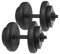Fitvids Go Fit Haltères tout usage, 18 kg, noir