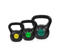 Fitvids Kettlebell Lot de 3 kettlebells pour entraînement de force 2,3 kg, 4,5 kg, 6,8 kg