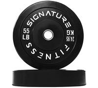 Fitvids Paire de disques de poids olympiques de 5,1 cm avec moyeu en acier, 25 kg